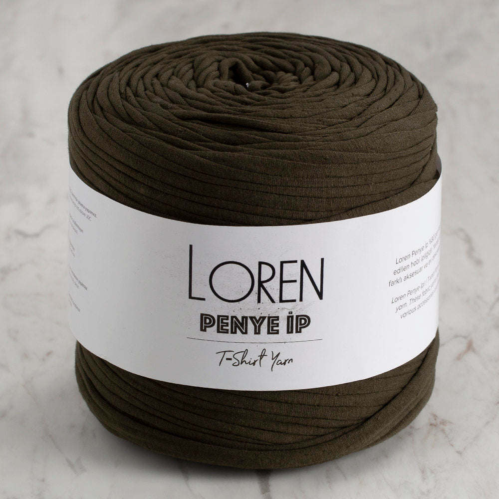 Loren Penye Kumaş El Örgü İpi Asker Yeşili - 84